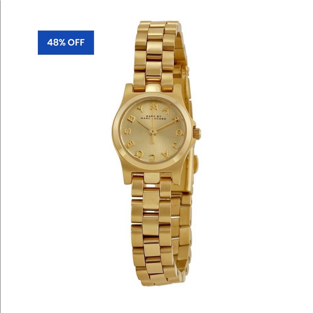 Marc Jacobs Gold Metal Bracelet Watch